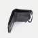 Men's purse on the button, a department for bills, for maps, for coins, black color