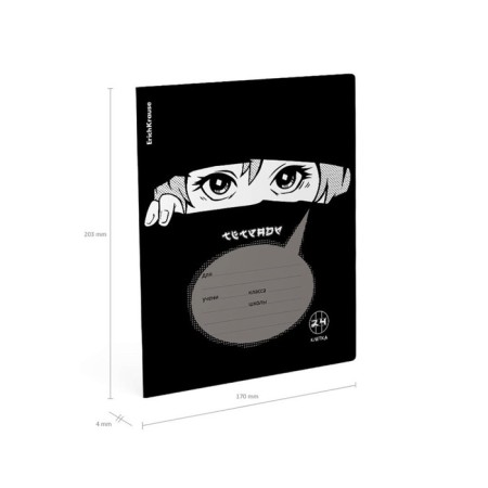 Notebook 24 sheets in the Erichkrause "Watching You", cover coated cardboard, offset unit, mix-7