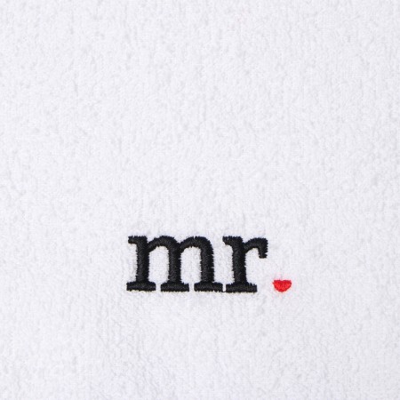 A set of towels "Mr. and Mrs." 35x50 cm-2 pcs, 100% cotton, 350 g/m2-2