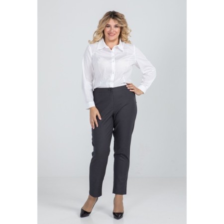 Female trousers, size 58, dark gray color-1