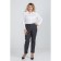 Female trousers, size 58, dark gray color