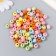 Busin set for creativity wood "Color balls" d-0.8 cm set 20 grams