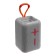 Portable column F68, 5 W, 600 mAh, backlight. Micro SD, gray