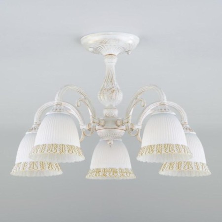 Campina chandelier, 5x60W E27, white color