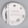Paper plates “Happy Birthday”, set, 6 pcs., Embossing, silver color