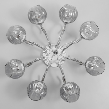 Ashley chandelier 8x40W E27 chrome 67x67x22cm-3
