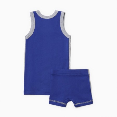Set for a boy (T -shirt, panties), blue color, height 92 cm-2