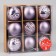Set of balls plastic 9 pcs "Isabelle" geometry, lilac
