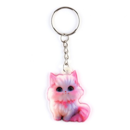 Key keychain "cat", 4 x 3.5 cm-2