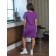 Women's tunic, size 44, purple color