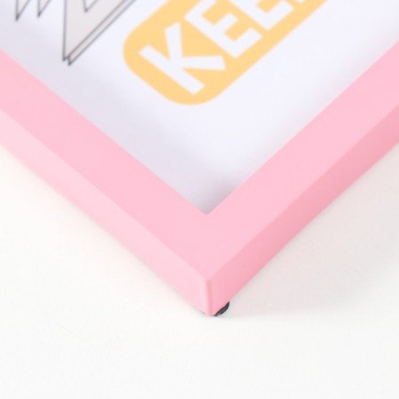 Photo frame plastic 21x30 cm 3 series, pink (plastic screen)-2