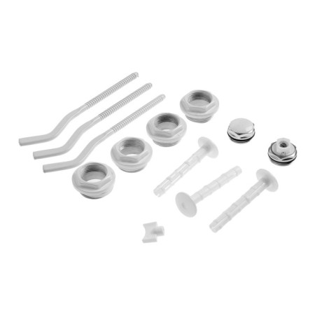 Set for connecting the radiator Zein, 1 "x 3/4", with three brackets-2