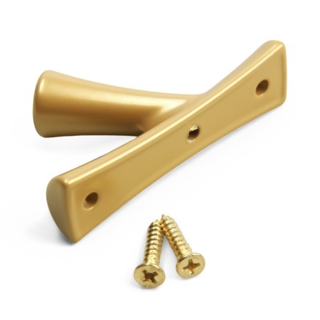 Furniture hook CAPPIO Branch, one -rod, matte gold-4