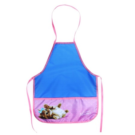 Apron for labor + sleevens, 485 x 395/250 x 160 mm, height 116-146 cm, calligrata, "cute cat"-7