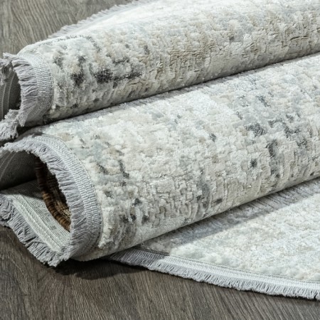 Oval carpet Durkar Rubi, size 80x150 cm, color Cream/L.Grey-3