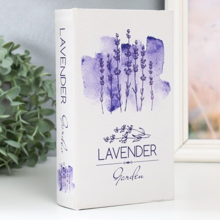Safe Brush Tree leatherette "Garden with Lavender" 21x13x5 cm