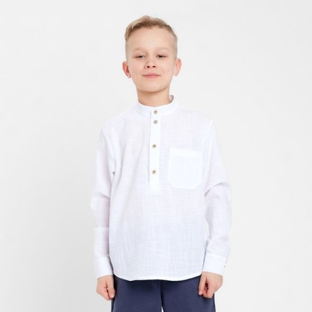 Shirt for a boy minku color white, height 116 cm