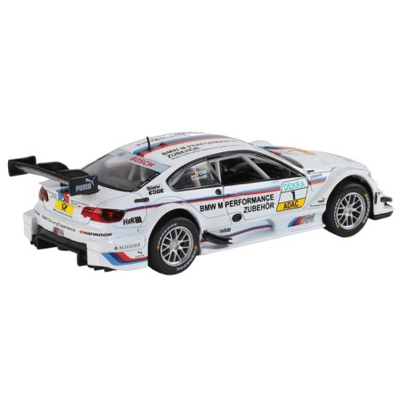 Metal machine BMW M3 DTM 1:32, inertia, light and sound effects, doors open, white color-4