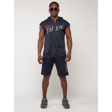 Male tracksuit, size 46-48, dark blue color-1