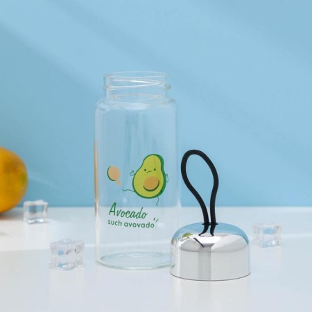 Water bottle "Avocado", 380 ml, h = 15 cm, MIX drawing-3