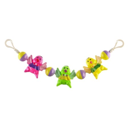 Stretching to a stroller/crib "chicks", 3 toys, color mix, crush me-1