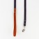 Set: collar (36-56x2.5 cm) and leash (130x1.5 cm), beige and blue color