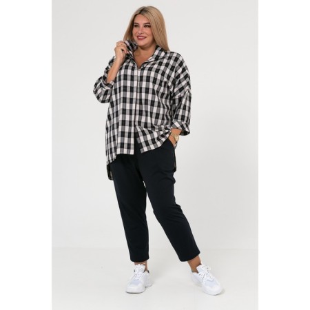 Female shirt, size 54, black color-1
