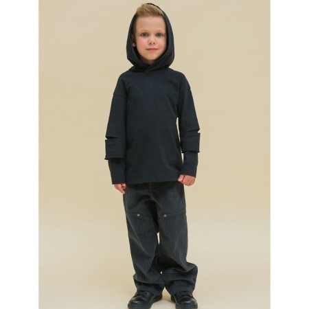 Jumper for boys, height 134 cm, black color-1