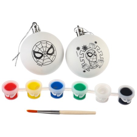Set for creativity for the New Year "New Year's ball for coloring", 2 pieces 5.5 cm, spider-man-2