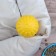 EVA ball, for training, 9 cm, yellow