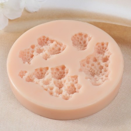 Mold Silicon "MOH" 5.3x3.4x1 4.8x2.6x1 4.1x2.7x1 2x1.8x1 cm-2