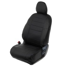 Auto-Chekhly for UAZ Patriot, 2014-2015, black, eco-leather, set