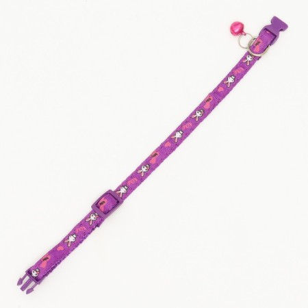 The two -layer collar with the Fastx "Bunny", 30 x 1 cm, purple-3