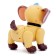 Robot Dog "Smart Petelaz" Zhory, on the control panel, interactive: sound, light, dancing, musical, on batteries, in Russian, beige-brown