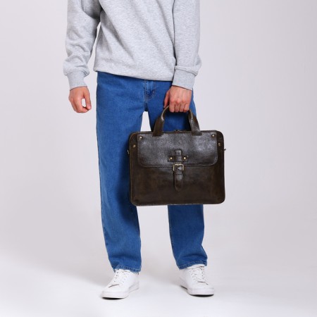 Male bag, igermann, olive color-6