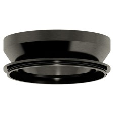 The rear block for the luminaire housing with the diameter of the hole D85mm ambrella like, Diy Spot, N8902, the color is black polished