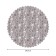 The tablecloth "Gray palm trees", round, Saten, d = 150 cm
