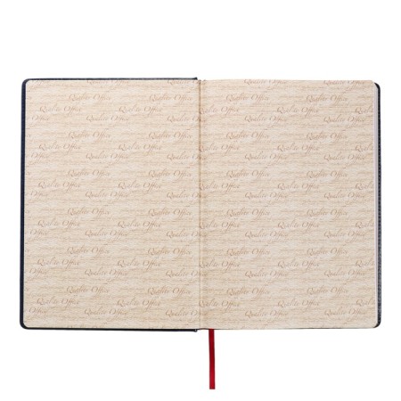 Diary of Leduced A4, 136 sheets of Sidney Nebraska, solid cover, artificial leather, gold cut, liesse, blue-4