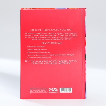 Creative diary, solid cover A5, 120 l. "Plan your life"-13