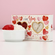 Gift kit Women I Love You, Bath Salt 100 g and bath pearls 80 g, scent of sweet vanilla, pure happiness