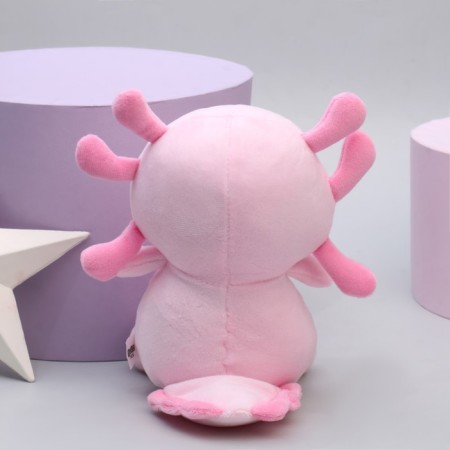 Soft toy "axolotl", pink color-4