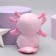 Soft toy "axolotl", pink color