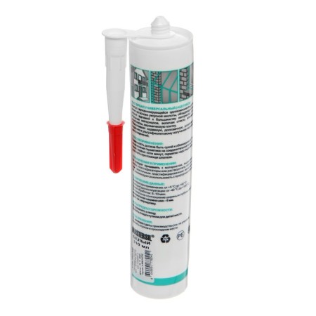 Sealant Mastersil, silicone, universal, white, 310 ml-1