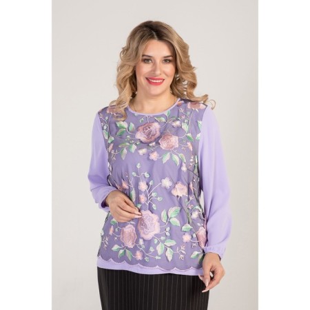 Female blouse, size 54, purple color-2
