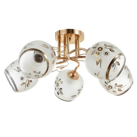 Astra chandelier 5x40W E27 gold 54x54x23cm