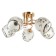 Astra chandelier 5x40W E27 gold 54x54x23cm