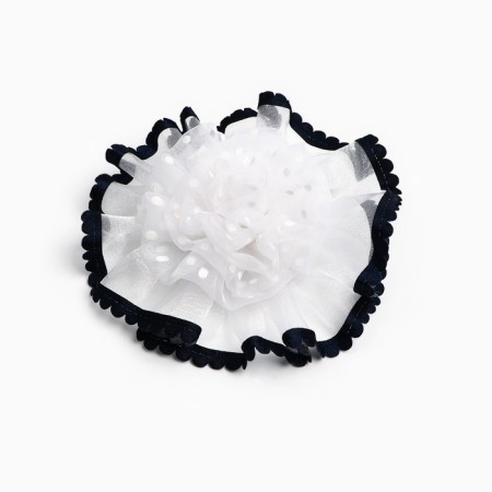 Outlet. Bant for hair on elastic band, white, 11 cm, princesses-3
