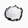 Outlet. Bant for hair on elastic band, white, 11 cm, princesses
