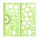 Set of stencils, 2 pieces, plastic, geometric shapes mix