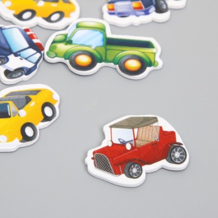Decor for creativity EVA "Cars" set of 14 pcs 10x13 cm-1